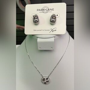 Park Lane March 2026 Sparkle Box animal print Silver Necklace & Earrings